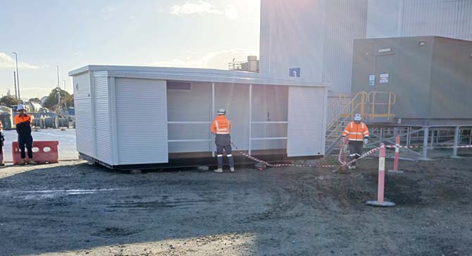 toilet ablution block 7.2x3m male female installed